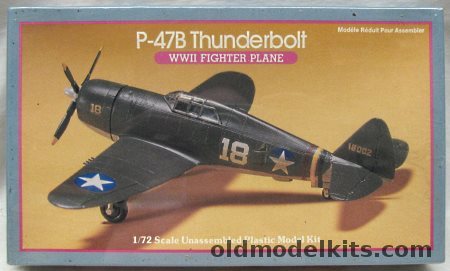 Lindberg 1/72 P-47B Thunderbolt, 592 plastic model kit